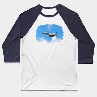 Dassault Mirage 2000B taking off (brushed border) Baseball T-Shirt